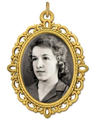 Gold Photo Charm for Wedding Bouquet Memorial