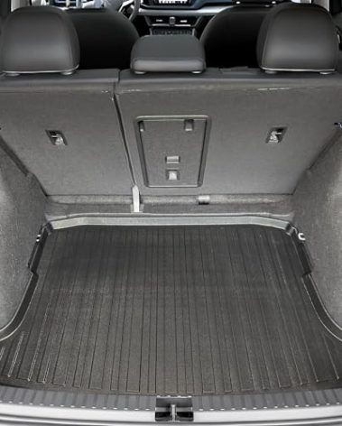 Premium Cargo Liner for Volkswagen Taos 2021-2024 Front Wheel Drive Only - Custom Fit Car Trunk Mat - Easy-to-Wash & All-Season Black Cargo Mat 3D Shaped Laser Measured Trunk Liners