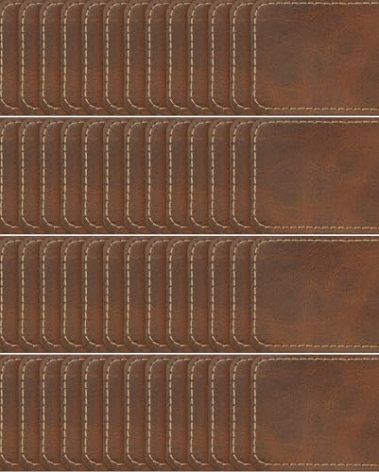 Dunzy 60 Pcs Blank Leatherette Hat Patch with Adhesive Rectangle Leather Hat Patches Rustic Faux Iron on for Fabric Repair Custom Sewing Laser Engraving DIY Crafts(Antique Gold,3.5 x 2.5 Inch)