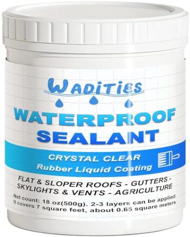 Invisible Waterproof Agent 500g(18oz), Wall Bathroom Roof Waterproof Coating, Transparent Repairing Leak Sealant for Indoor & Outdoor