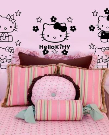 Hello Kitty Inspired Wall Decal Sticker Art
