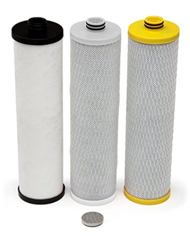 Aquasana Replacement Filter Cartridges for 3-Stage Max Flow Claryum Under Sink Water Filtration System - Filters 99% Of Chlorine - 3 Count - AQ-5300+R