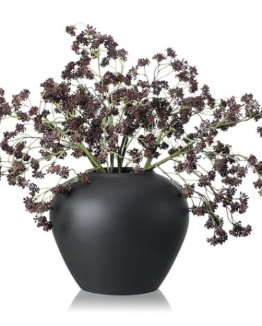 Thiccywoov 3 Pcs Fall Artificial Soft Plum Sedum Berry Stem Autumn Faux Berry Picks Branches Faux Spray for Home Halloween Thanksgiving Farmhouse Mantel Harvest DIY Decorations