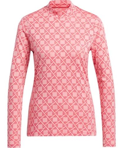adidas Women's Standard Ultimate365 Tour Heat.Rdy Mock, Semi Pink Spark