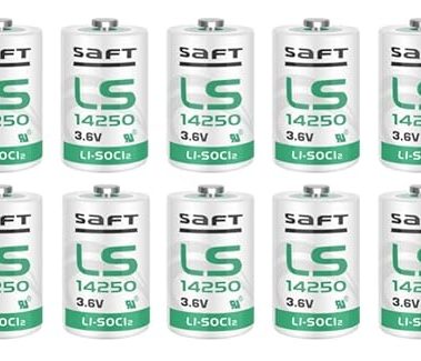 JOZELNK 10 Pack 3.6V LS14250 1/2 AA Batteries Use for Computer Memory/Dog Collar Watch R9 Leash PLC Battery