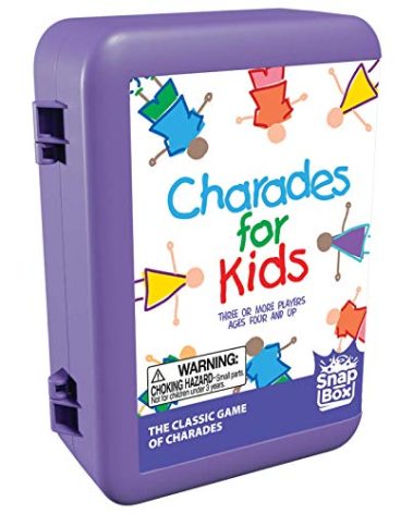 Pressman Charades for Kids Snap Box - The 'No Reading Required' Family Game in A Compact Travel Case