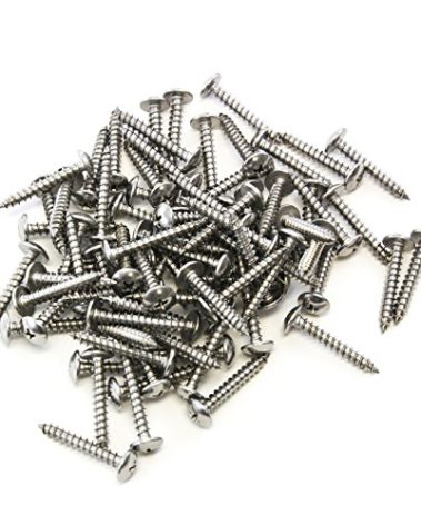 80 Piece Truss Head Screw Set for Dock Bumper Installation Marine Grade Stainless Steel 10 x 1-1/4 Inches SS