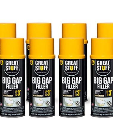 GREAT STUFF Big Gap Filler | Insulating Foam Sealant, 12 oz. – Cream (8 Pack)