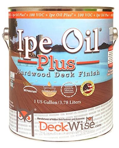 DeckWise Ipe Oil Plus Hardwood Deck Semi-Transparent 100 VOC Natural Finish (1-Gallon)
