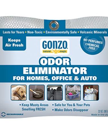 Gonzo Odor Eliminating Rocks - 32 oz - 907 Grams - Pet Cigarette Smoke Paint Garbage Odor Eliminator For Car Home Gym Bag Basement Locker Room