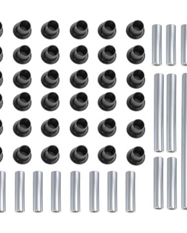HECASA Front&Rear Control Arm Bushing Kit Compatible with 2013-2019 Polaris Ranger XP 900/900 Crew Replacement for 5138797 5439874 1543367 5138791 5138796 5138794 A Arm Silvery&Black