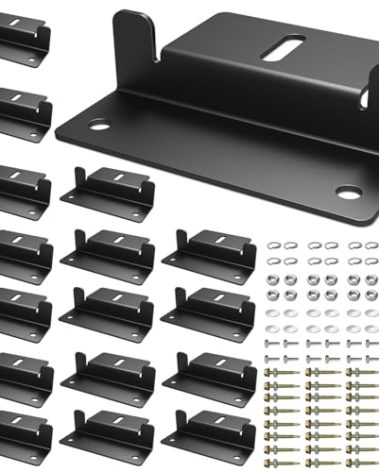 16 PCS Solar Panel Mounting Z Brackets,Lightweight Aluminum Solar Panel Mounting Brackets for RVs, Trailers, Boats, Vans, Campers
