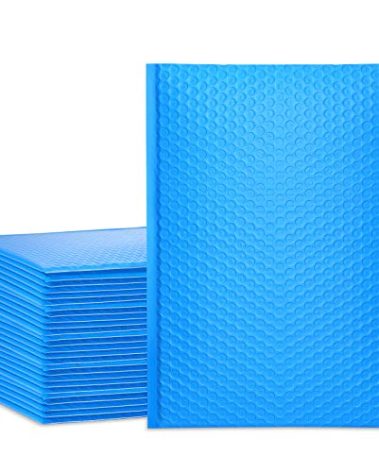 UCGOU Bubble Mailers 9.5x14.5 Inch Blue 25 Pack Poly Padded Envelopes Large #4 Mailing Packages Opaque Packaging Postal Self Seal Adhesive Waterproof Boutique Shipping Bags for Clothes