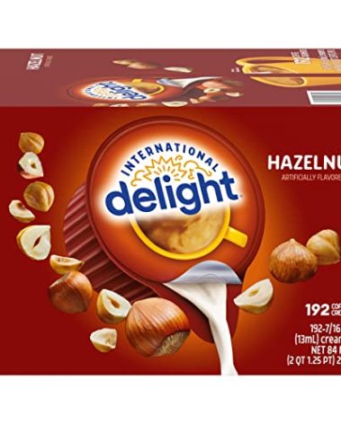 International Delight Hazelnut Coffee Creamer Singles, 84 Fl Oz, 192 Count
