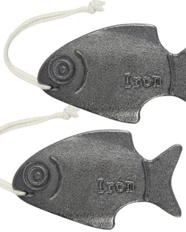Iron Fish 2 Pack, Natural Sources of Iron to Reduce The Risk of Deficiency, Safe and Effective Cooking Tool, No Side Effects