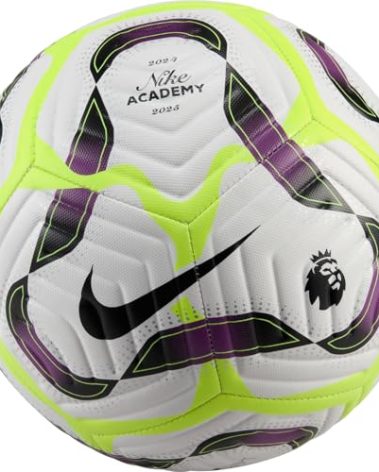 NIKE FZ2976-100 Premier League Academy Football - Fa24, White/Bold Berry/Volt/Black, 5