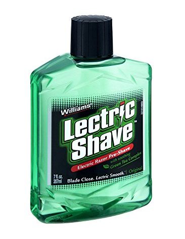 Williams Lectric Shave – Electric Razor Pre-Shave with Soothing Green Tea Complex, 7 fl oz (207 mL)