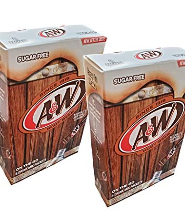 A&W Root Beer Caffeine/Sugar Free Classic On-the-Go Drink Mix Packets - 2 Pk (12 ct)