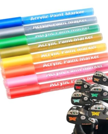 Golf Club Paint-8Pcs Golf pens&Golf Markers for Fill in, Customize or Renovate Your Clubs and DIY Golf Balls
