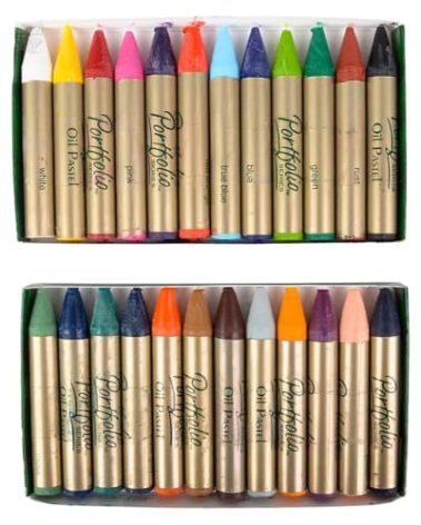 Crayola Portfolio Series Oil Pastels, Water Soluble, 24 Count, Colors May Vary
