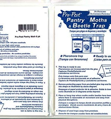 Pro-Pest Pantry Moth Traps - 6 Ready to Use Pre-baited Traps