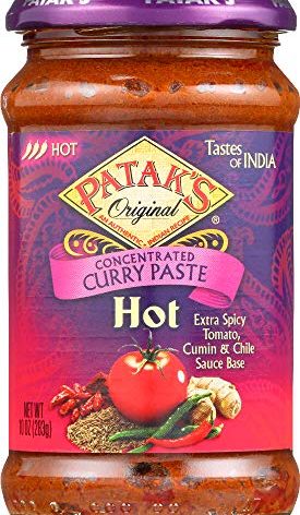Pataks Curry Paste Hot 10oz
