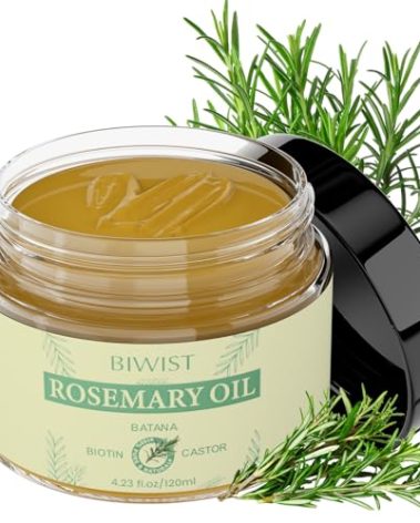 BIWIST Rosemary Oil for Hair Growth,Organic Rosemary Hair Oil for Thin Hair Eyebrows Beard,100% Natural Rosemary Ointment With Batana for Skin Care Body Massage,Men And Women（4.23 Floz/120g）