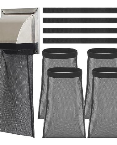 SANJHFF 4 Pcs Dryer Lint Catcher, Dryer Vent Lint Trap, Dust Bag Lint Bag Outdoor Dryer Vent, Lint Catcher for Dryer Vent Outside