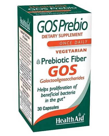 HealthAid GOSPrebio, Prebiotic Fiber, Once Daily, 30ct, Helps Proliferation of Beneficial Bacteria in The Gut, Galactooligosaccharides