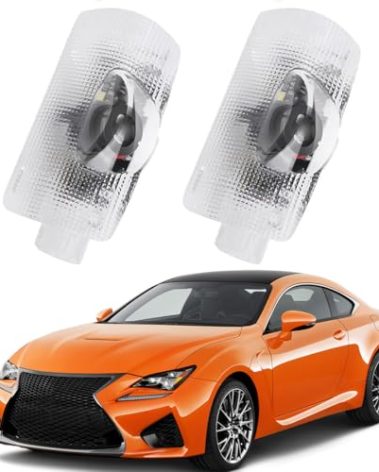 2-Pack Car LED Door Lamp Logo Projector Courtesy Welcome 3D Shadow Light for RX/GX/GS/is/LS/LX/LM/RC/UX/ES Auto Accessories 2006-2025