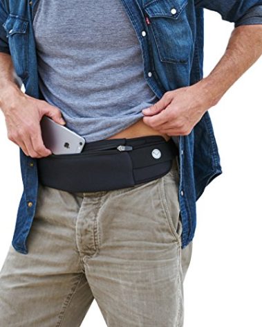 The Belt of Orion Survival Gear Travel Running Belt Waist Fanny Pack Hands Free Way to Carry Sanitizer, Face Mask, Phone, Passport, Keys, ID, Money & Everyday Essentials (Travel 9"x4")