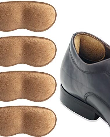 Dr.Foot Heel Grips for Men and Women, Self-Adhesive Heel Cushion Inserts Prevent Heel Slipping, Rubbing, Blisters, Foot Pain, and Improve Shoe Fit - 2pairs(Brown)