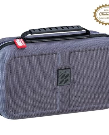 RDS - Officially Licensed Super Nintendo Classic Entertainment System Carrying Case – Protective Deluxe Travel System with Gray Ballistic Nylon Exterior