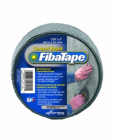 FibaTape FDW8436-U 2-Inch by 150-Feet Cement Board Tape-Alkali-Resistant/Self-Adhesive, Grey