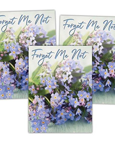 Seed Needs, Set of 20 Forget-Me-Not Remembrance Seed Packet Favors (Packets are Already Filled) Great for Memorials, Funerals, Special Events or Baby Showers