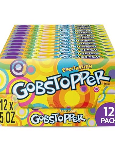 Wonka Everlasting Gobstopper, Candy, Jawbreaker Candy, 5 oz (12 ct)