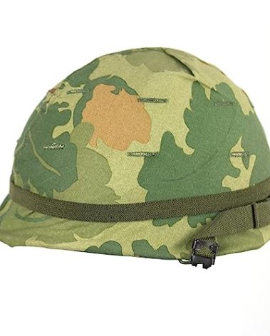 ANQIAO Vietnam War US M1 Helmet with Mitchell Cover