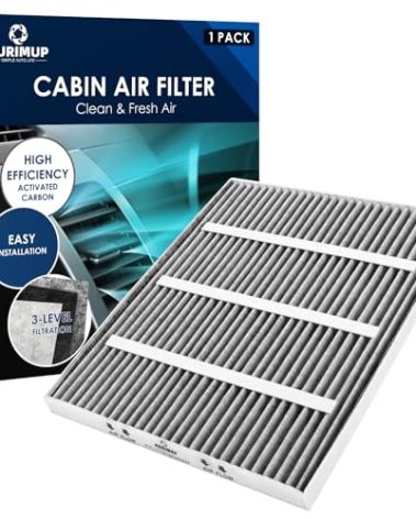 KURIMUP CF11775 Premium Cabin Air Filter with Activated Carbon,Fit for Ford Edge (2015-2023)/Fusion (2013-2020)/SSV Plug-In Hybrid (2019-2020), Lincoln Continental/MKX/MKZ/Nautilus