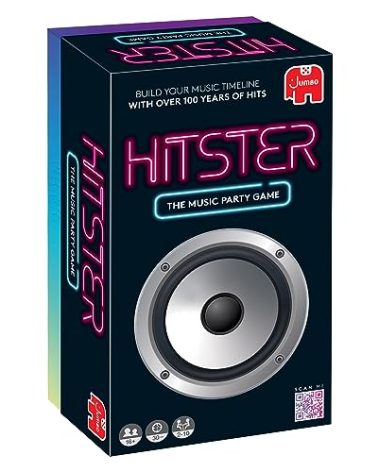 Hitster - The Music Party Board Game, Card Game, Fun Music Quiz Game, 2-10 Players - 300+ Iconic Music Hits - Great for Game Nights, Date Nights, Parties, Adult and Family Games - Jumbo (UK Edition)