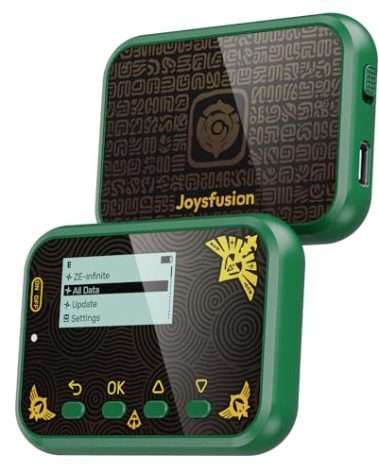 Joysfusion NFC Emulator, Store 3000 NFC Data, Support Ulimited Scan, 1.2" Screen, Easy Button Controls, Rechargeable for Endless Play, Compatible with 50+ Games (Green)