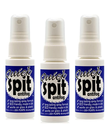 JAWS, Premium Anti-Fog Spray for Eye Glasses, Mirrors, Plastic Windows, Swim Goggles, Diving Masks - Quick and Long-Lasting Glass Anti Fog Quick Spit Spray, 1 oz. (pack of 3)