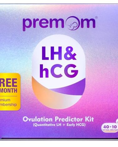 Premom Quantitative Ovulation Predictor Kit：40 Ovulation Tests + 10 Pregnancy Tests - Advanced Ovulation Test Strips Combo 40LH+10HCG Test