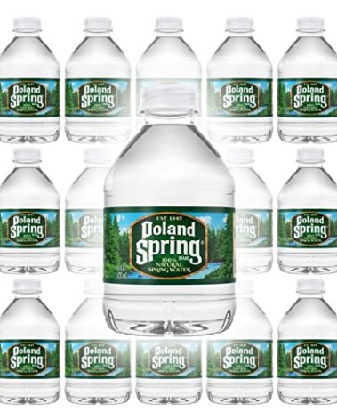 Poland Spring 100% Natural Premium Spring Water - 8 Fl Oz Bottles | Pack of 16