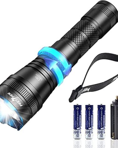 PEETPEN C60 Flashlight 1000 Lumens Zoomable, LED Flashlight IPX6 Waterproof, 4 Modes Tactical Flash Light for Camping, Home, Emergency, Rescue, Hunting, Inspection, Repair, Tool Gifts for Men