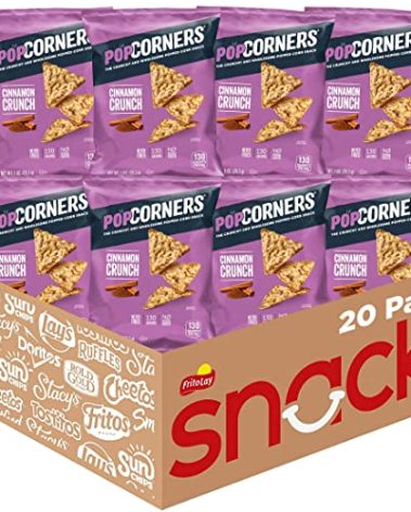 PopCorners Popped Corn Snacks, Cinnamon Crunch, 1 Ounce (Pack of 20) (Packaging May Vary)