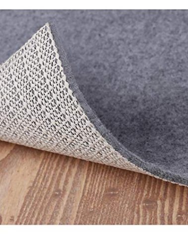 Non Slip Rug Pad Grippers - 5x7, 1/8" Thick, (Felt + Rubber) Double Layers Area Carpet Mat Tap, Provides Protection and Cushioning for Hardwood or Tile Floors