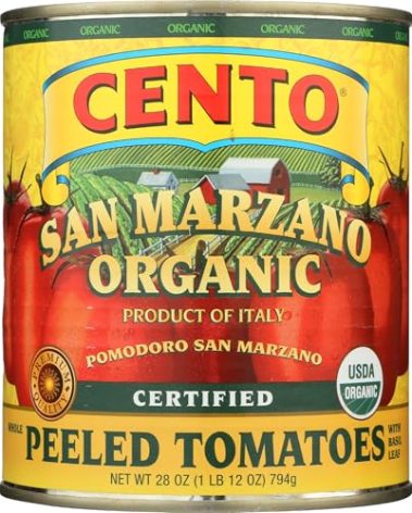 Cento Foods, Organic San Marzano Peeled Tomatoes, 28 Ounce