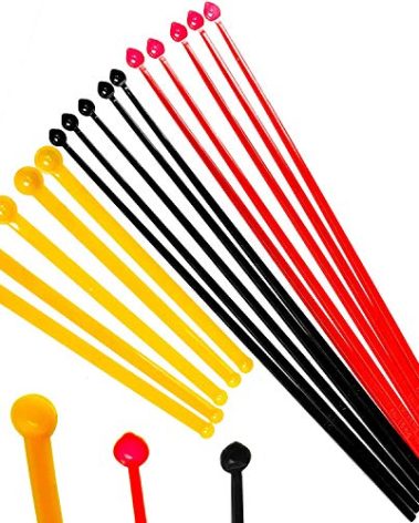 SuperDosing Static-Free Micro Scoop Variety Pack 6 Milligram - 30 Mg Measuring Spoons 15 Pack. Sturdy For Easy, Mess-Free Nootropic Supplement Powder Measurement. 3 Sizes x 5 of Each Size Tiny Spoon.