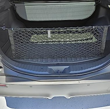 Trunk Envelope Style Mesh Cargo Net for Toyota bz4x - Premium Trunk Organizer and Storage - Luggage Net for Crossover - Best Car Organizer