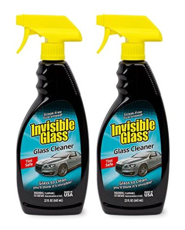 Invisible Glass 92164-2PK Premium Glass and Window Cleaner for Auto and Home Cleans Glass, Windows, Windshields, Navigation Screens, and More, Streak-Free, Ammonia-Free, Tint-Safe, 22 Fl Oz, Pack of 2